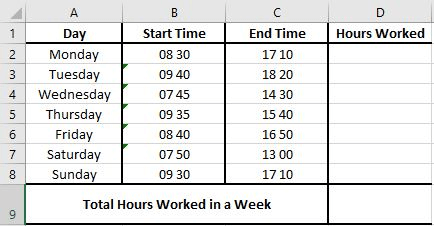 How do I subtract minutes from military time in Excel